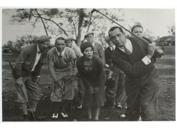 FRAMED BLACK AND WHITE PHOTO PRINT OF GOLFER WALTER HAGEN, PUBLISHED BY CONDE NAST