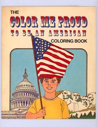 Vintage 1976 Greyhound Bus Color Me Proud American Coloring Book