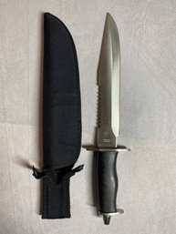 Large Knife With Sheath