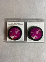 2 Sergi Federov Hockey Pucks