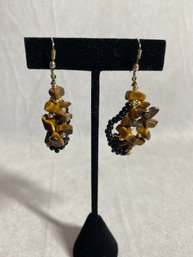 Black & Brown Costume Jewelry Earrings