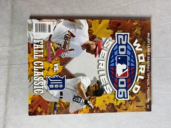 Major League Baseball Official Program 2006 World Series Cardinals V Tigers