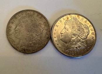 Two 1921-D Morgan Silver Dollar And 1921 Morgan Silver Dollar