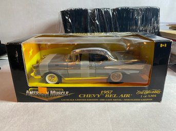 1957 Chevy Bel Air American Muscle Die Cast Metal