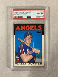 PSA 8 1986 Topps Traded Wally Joyner #51T