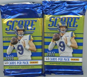 2002 Score Football Jumbo 40 Card Two Sealed Packs