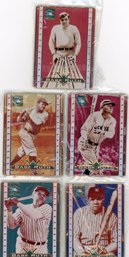 Metallic Impression Babe Ruth 5 Cards Collector Cards