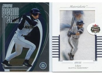 2nd Year Ichiro 02 Topps Stadium Club #BT18 And 02 Fleer Jersey Patch Card  9 Of 15