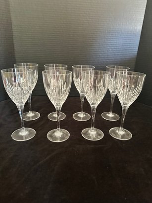 Crystal Wine Glasses Lot Of 8