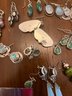 Lot Of 23 Sterling Silver Earring With A Variety Of Stones