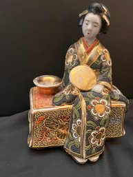 Hand Painted Porcelain Geisha