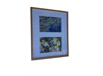 Wood Framed Flower Picture