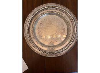 Pair Of Silver Plated Platters