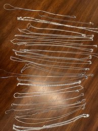 Lot Of 23 Sterling Chains