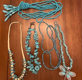 Lot Of 5 Turquoise Necklaces