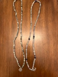 Pair Of Stone Beaded Necklaces