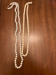 Pair Of Pearl Necklaces