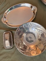 Lot Of 3 Pewter Pieces