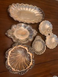 Lot Of Silver Plate Platters
