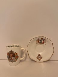 Royal Doulton Coronation Tea Cup- Rosina Saucer