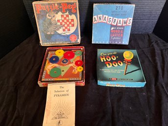 Lot Of 4 Vintage Puzzle Games