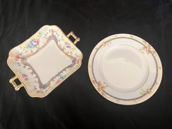 Two Hand Painted Noritake Pieces