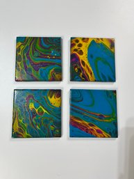 Tile Coasters - Rainbow