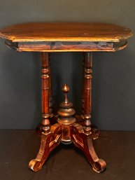 Antique French Mahogany Side Table