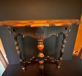 Antique Dark Wood Side Table