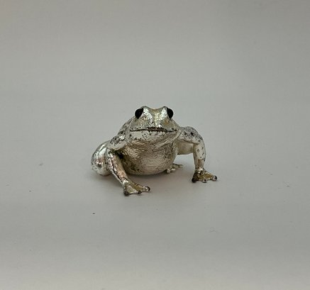 Chirstofle Lumiere D'Argent Frog Figurine Silver Plate