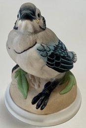 BOEHM MID 20TH CENTURY STAMPED PORCELAIN BABY BLUE JAY #436