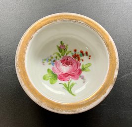 Antique Meissen Dish Porcelain Mini Bowl Hand Painted