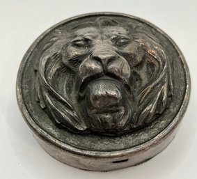 HW 995 Silver 3D Lion Antique 1.25 X 2.25 '' Topper Or Cover