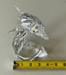 122 Swarovski Silver Crystal Figurine, Dolphin Maxi