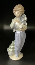 Lladro 'My Buddy' 'Perrito Convaleciente' #7609 Figure: Mint In Original Box - Collector's Society