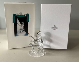 93 Swarovski Crystal 2001 Masquerade Harlequin SCS Figurine With Case