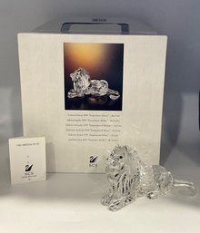 46.Swarovski Crystal Annual Edition 1995 Inspiration Africa The Lion Figurine W/Box