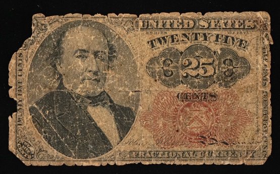 1874 Twenty Five Cents Fractional Currency