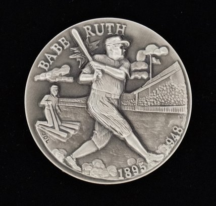 1895-1948 Babe Ruth .925 Sterling Silver Medal