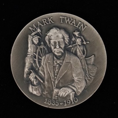 1935-1910 Mark Twain Wittnauer .925 Silver Longines Symphonette Sterling Medal