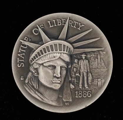 1886 Longines Silver Coin Statue Of Liberty