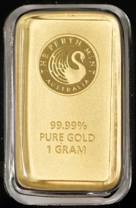 The Perth Mint Australia 1 Gram Pure 99.99 Gold