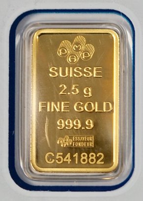 PAMP SUISSE 2.5 Grams Fine Gold 999.9