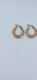 Gold Plated Hoop Earrings