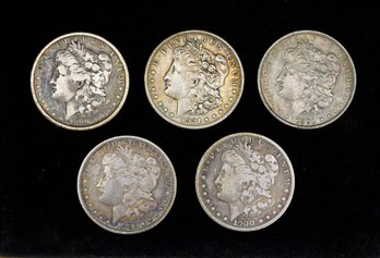 5 Morgan Silver Dollar Collector's Set