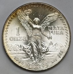 1985 1 Oz Mexican Silver Libertad