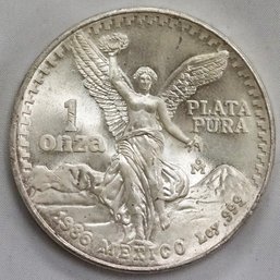 1986 1 Oz Mexican Silver Libertad