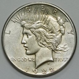 1922-s Sliver Peace Dollar