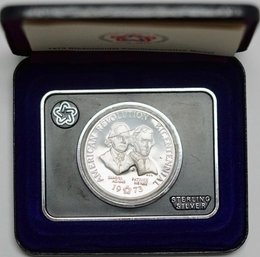 1973 Bicentennial Commemorative Silver Medal With Box And COA