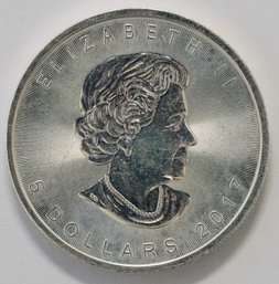 2017 Canada Silver $5 Maple Leaf Coin
